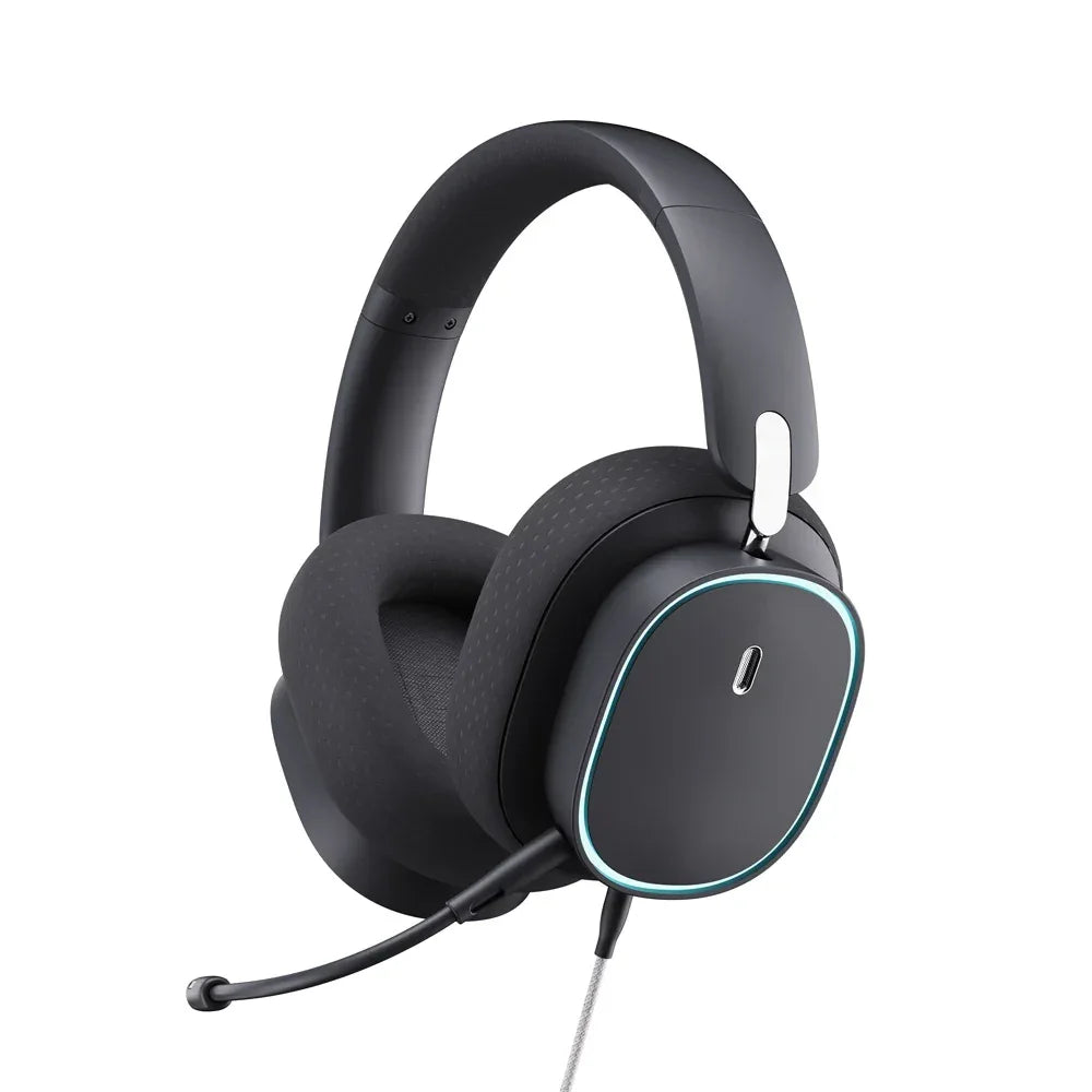 Wireless Gaming Headset 2.4G Bluetooth RGB by Tidesmit Black Tidesmit