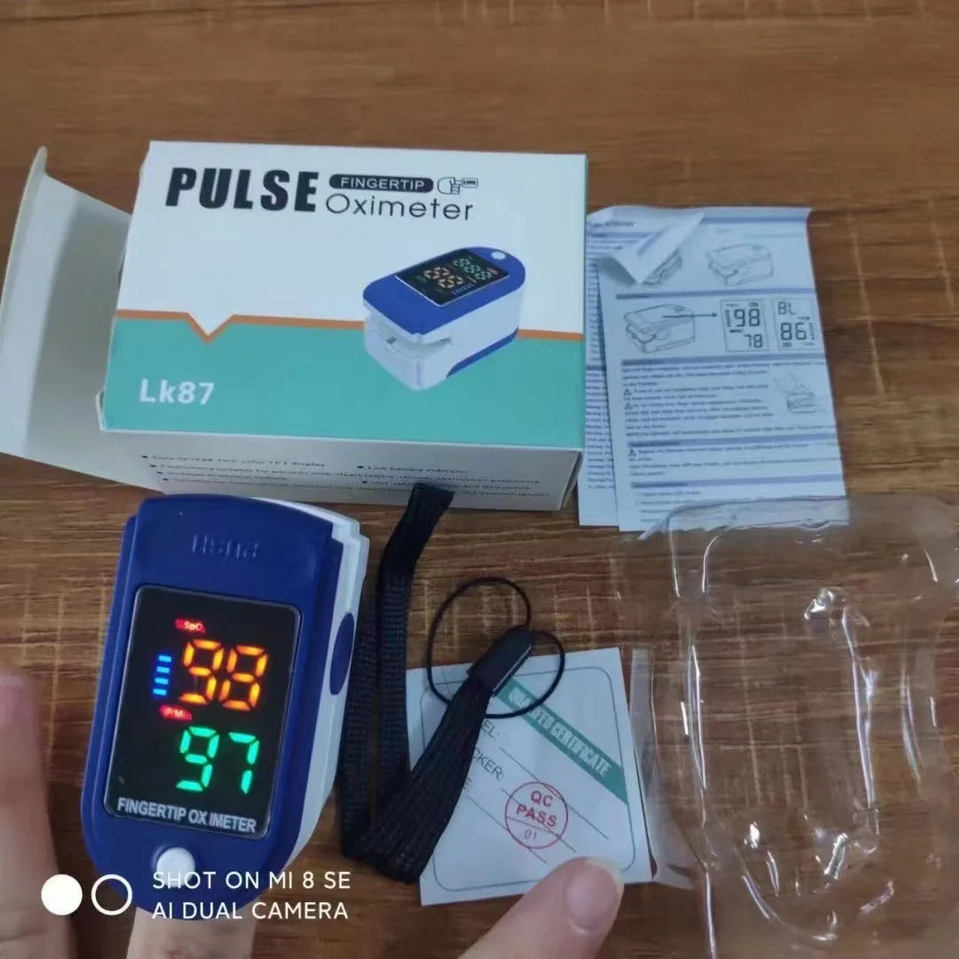 Portable Fingertip Oximeter Heart Rate Meter Pulse Blood Oxygen Saturation OLED Screen Digital Tube Practical Monitor