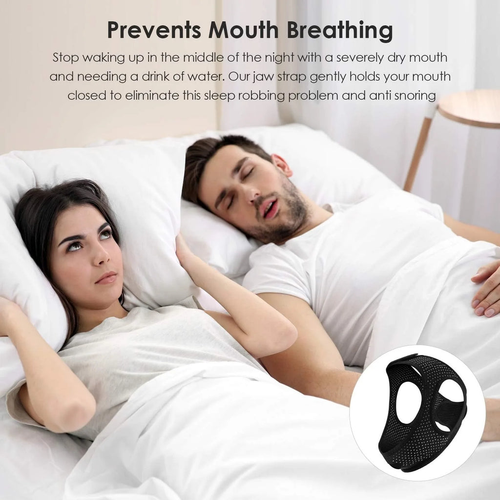 Chin Strap for Sleeping,Anti Snoring Chin Strap for CPAP Users,Keep Mouth Closed for Effectively Reduce Snoring