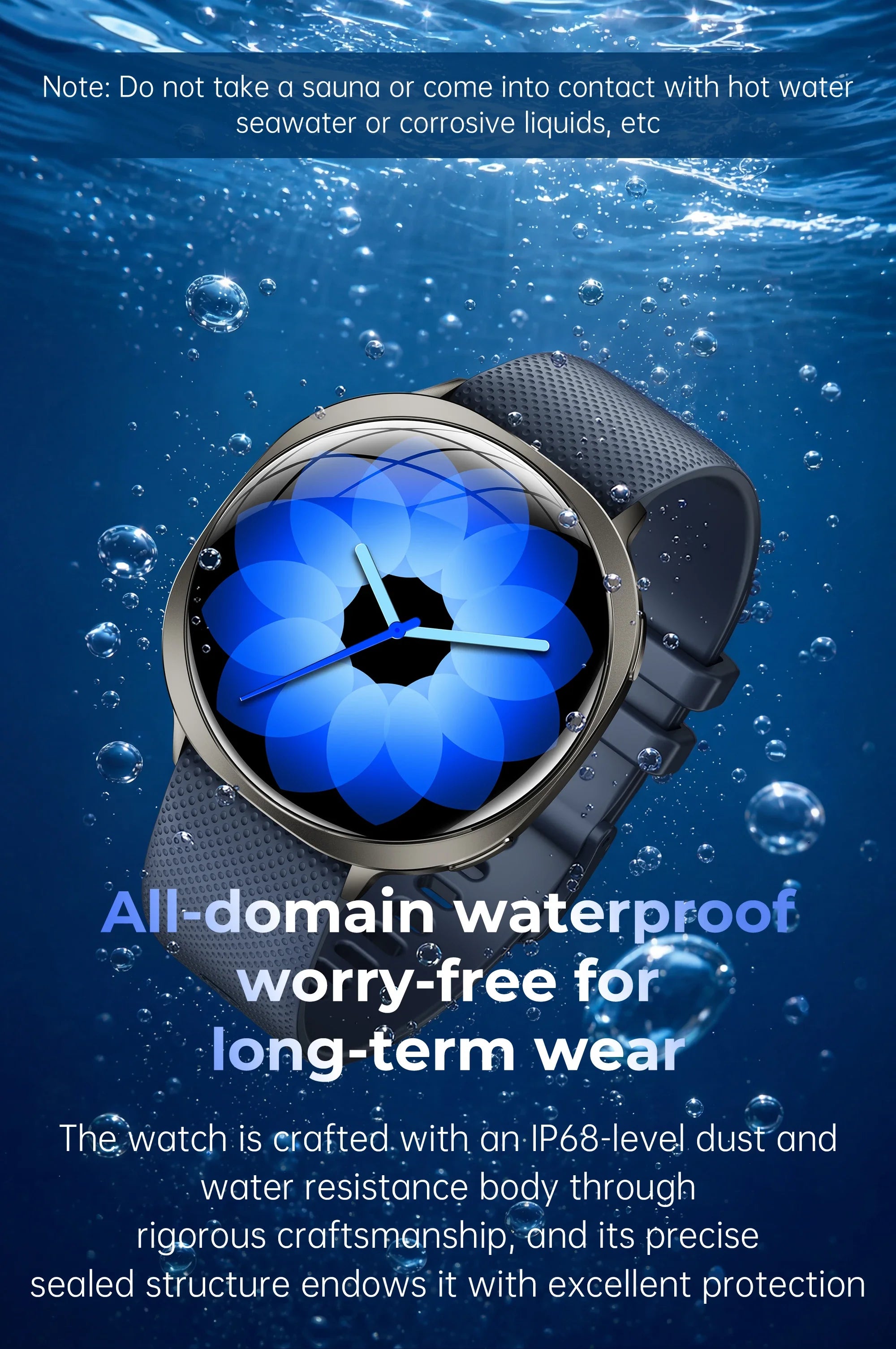 New M301 Smart Watch Round AMOLED Curved Screen Dial Call Alarm Clock Flashlight Health Tracking Fitness Smart Watch Women