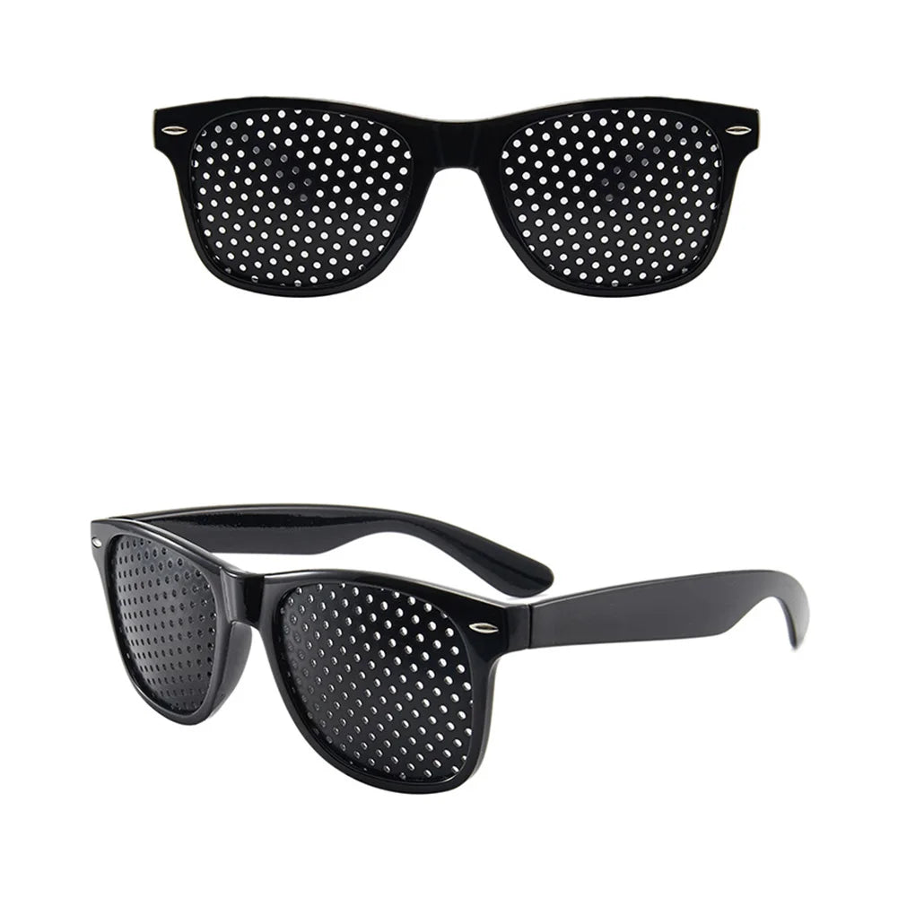 Pinhole Glasses for Eye Strain Relief - Vision Training Aid (6 Colors) Tidesmit