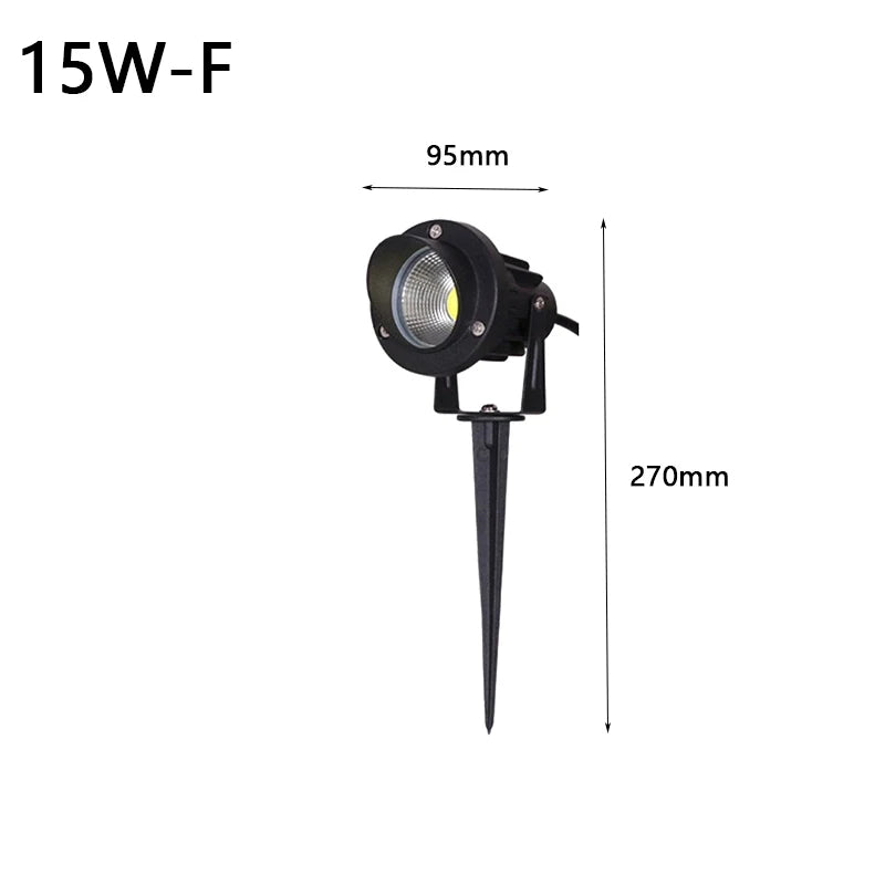 LED Garden Lights Outdoor Waterprof Lawn Lamp 220V110V12V 5W10W15W20W Landscape Spike Bulb IP65 Led Light Garden Path Spotlights