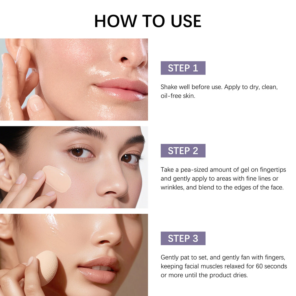 Tidesmit face makeup foundation full coverage waterproof oil control concealer texture close-up