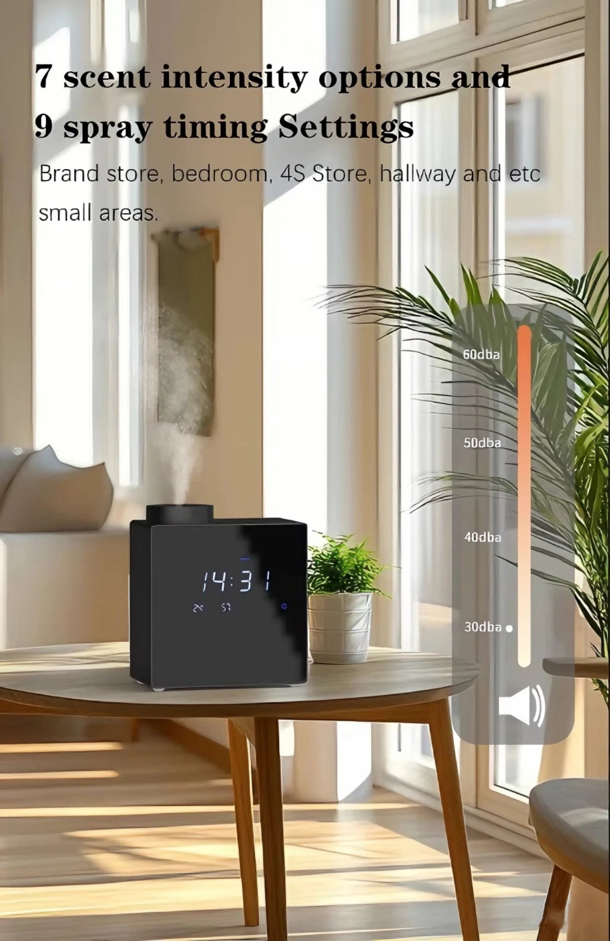 Smart Waterless Aroma Diffuser WIFI Bluetooth Control Essential Oil Diffuser Timer Function Professional Scent Machine For Home