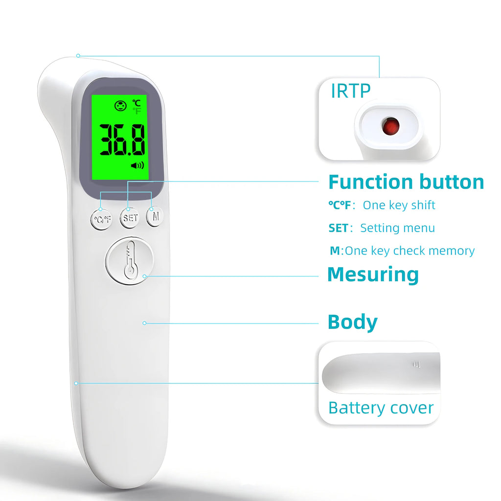 Medical Temperature Infrared Thermometer Forehead Digital Non-contact Thermomete LED Display Fever Measure Tool For Baby Adult