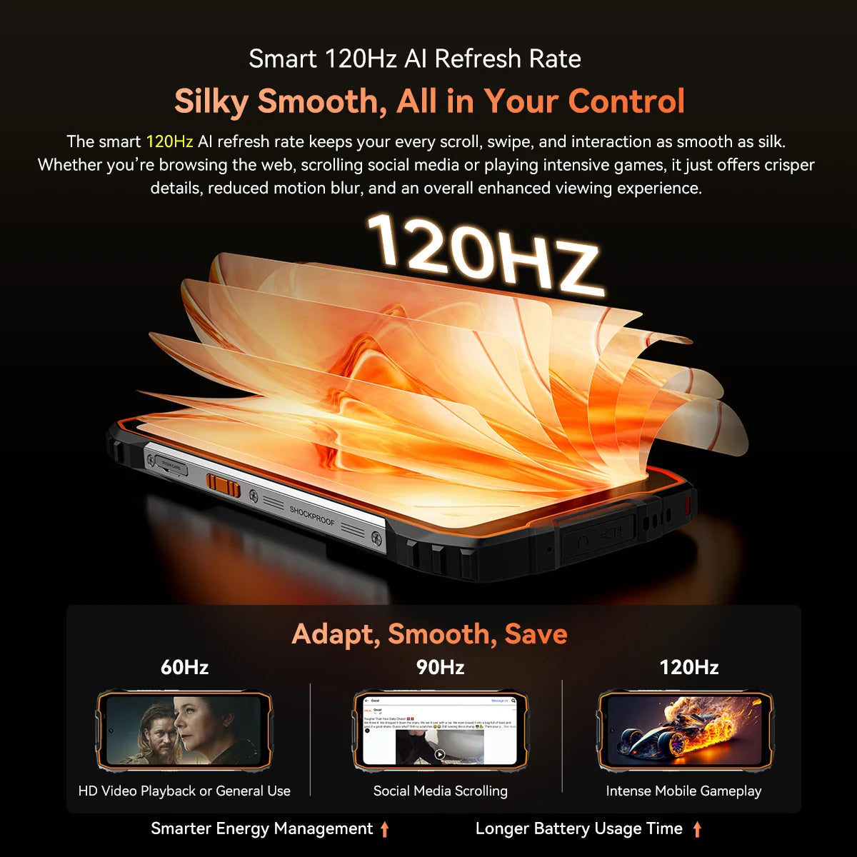 Blackview OSCAL PILOT 3 5G mobile phones AI Rugged Smartphone MTK 6300, 6.78" 2.4K Display 120Hz, 12GB 256GB, 7500Amh Phones
