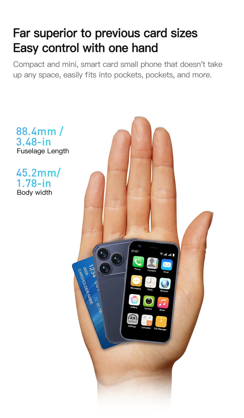 SERVO 18SE MINI Android Mini Smartphone 3G WCDMA 2GB RAM 16GB ROM Wi-Fi Hotspot GPS 3.0" Touch Small Smart Phones 2 SIM Standby