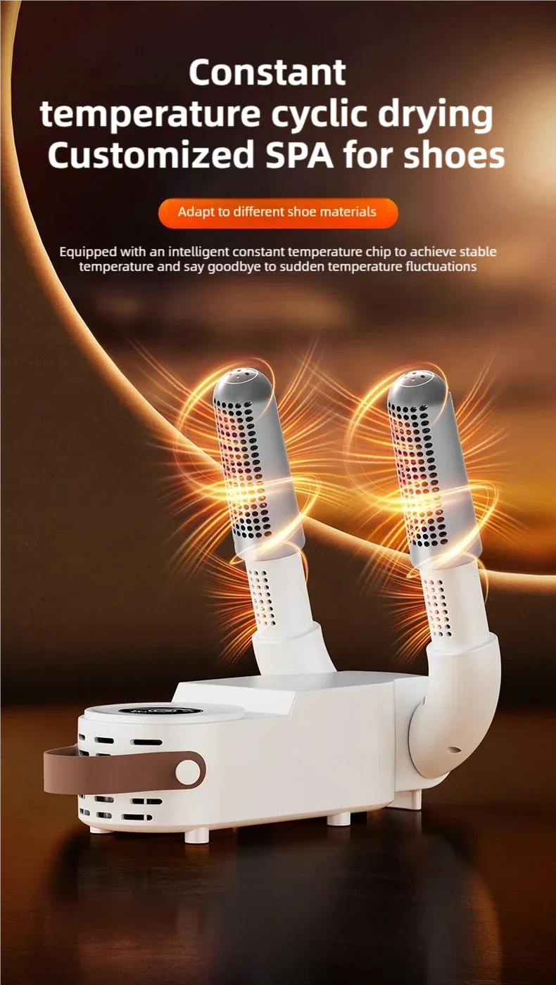 Tinsol Foldable Touch Screen Shoe Dryer 130W 220V