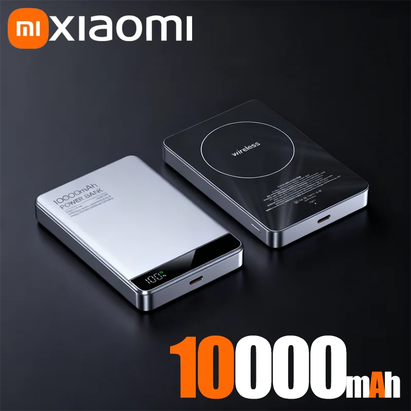 Magnetic Wireless Power Bank 10000mAh Portable Charger by Tidesmit Grey 10000mAH Tidesmit