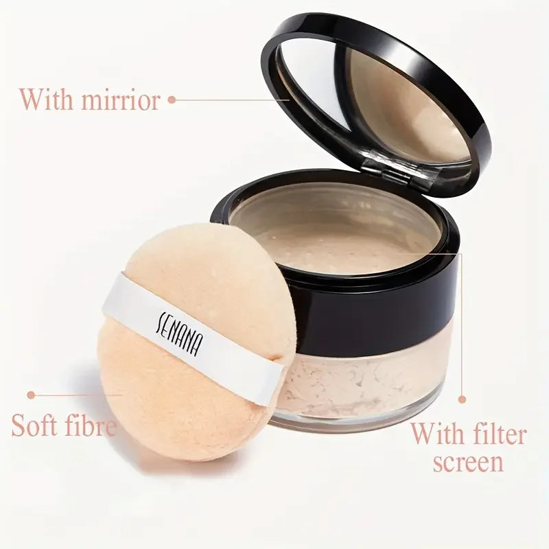 Tidesmit Flawless Setting Powder texture close-up showing lightweight oil-control matte finish for all skin types