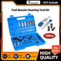 Podofo Universal Diesel Injector Seat Port Cleaning Tool Kit 19Pcs Decarbonising Fuel Nozzle Repair Tool Set
