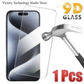 iPhone Screen Protector | 9H Tempered Glass for iPhone 11-16 Pro AE For iPhone 16Plus Tidesmit