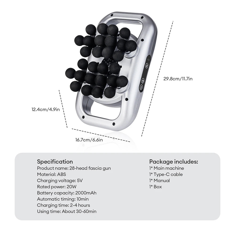 Deep Tissue Massage Gun: Percussion Muscle Recovery Tool Relaxation Treatment Tidesmit