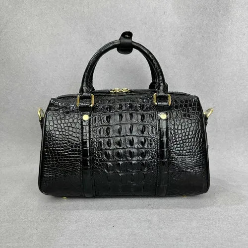 2025 New Skull Crocodile Leather Women's Handbag Genuine Leather Lady Shoulder Bag Large Capacity Bag For Woman 45