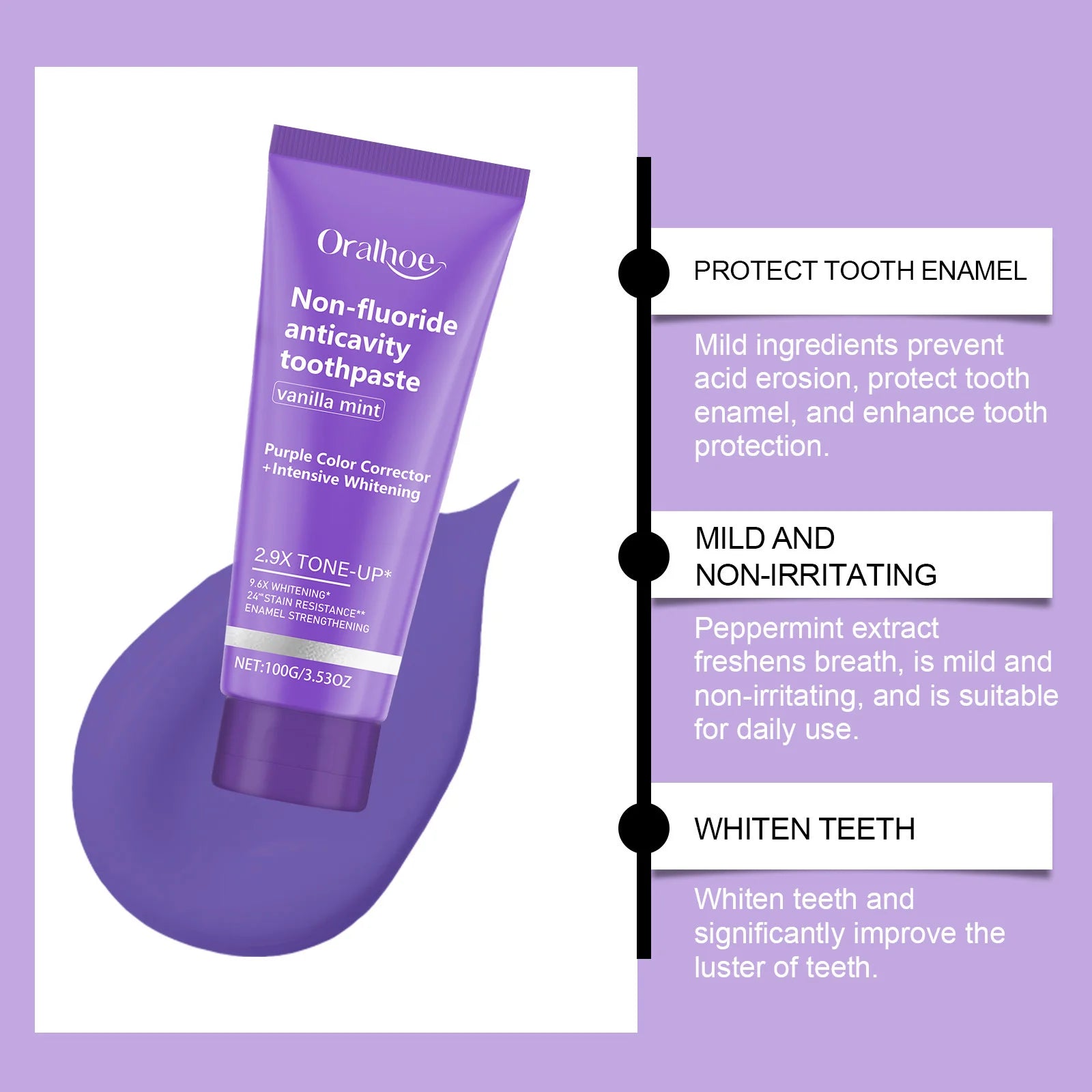 Tidesmit teeth restoration mineral powder for professional stain removal and fresh breath oral care