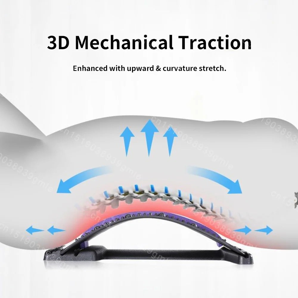 Adjustable Back Stretcher Lumbar Support Massager for Muscle Relief Massage Chairs Tidesmit