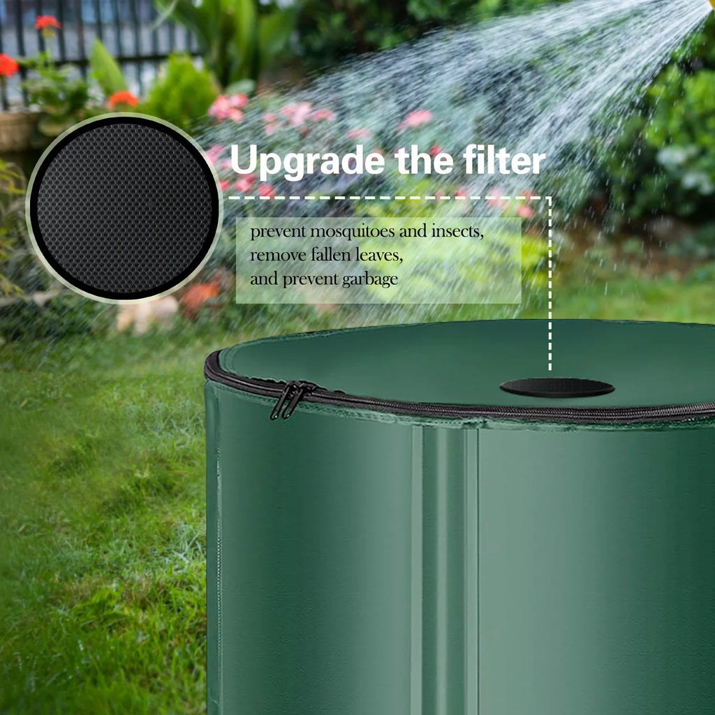 50L-1000L Rain Water Recovery Storage Tank Garden Irrigation Water Bucket Collapsible Rain Barrel Rainwater Collection Container