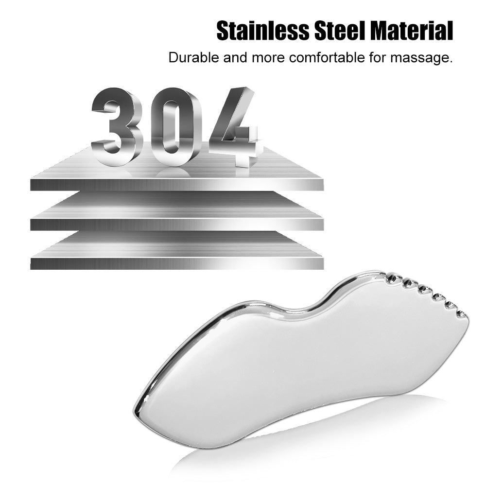 Stainless Steel Gua Sha Face Massager for Lymphatic Drainage Body Shaping Massage Equipment Tidesmit