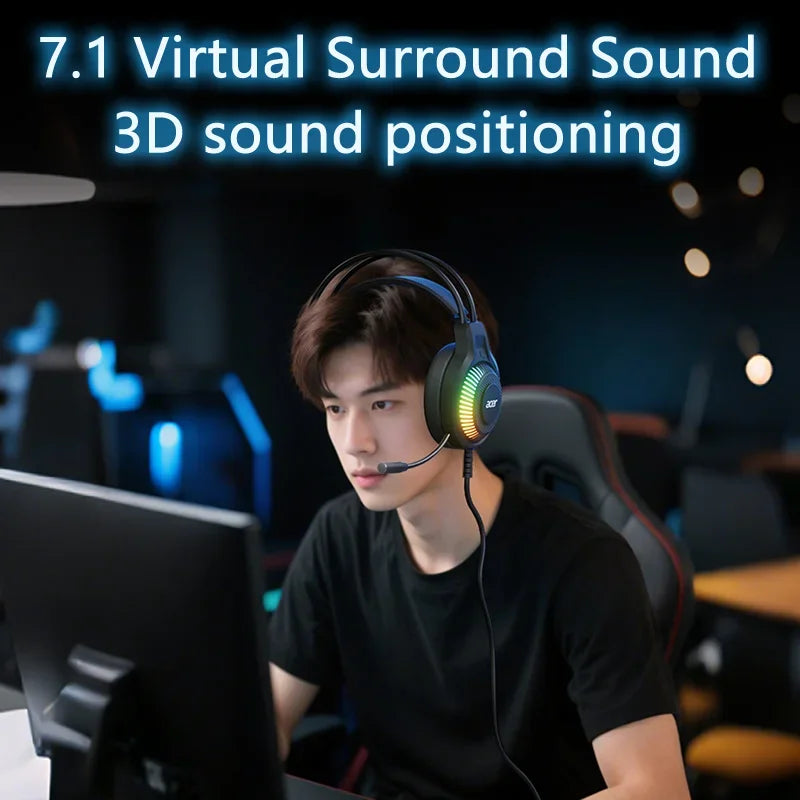 Gaming Headphones With 7.1 Surround Sound Mic for PC by Tidesmit Tidesmit