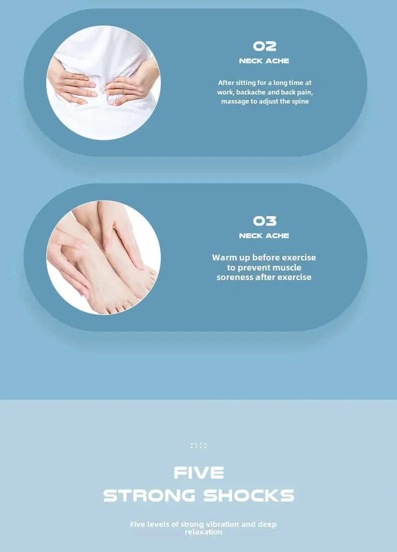 Vibrating Massage Ball for Muscle Recovery - Portable Therapy Tool Relaxation Treatment Tidesmit