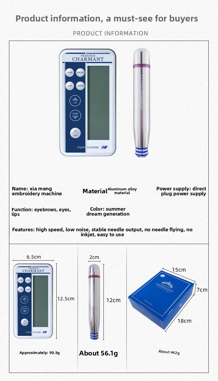 Permanent Makeup Machine - Precision PMU Device for Microblading Permanent Makeup Machines Tidesmit