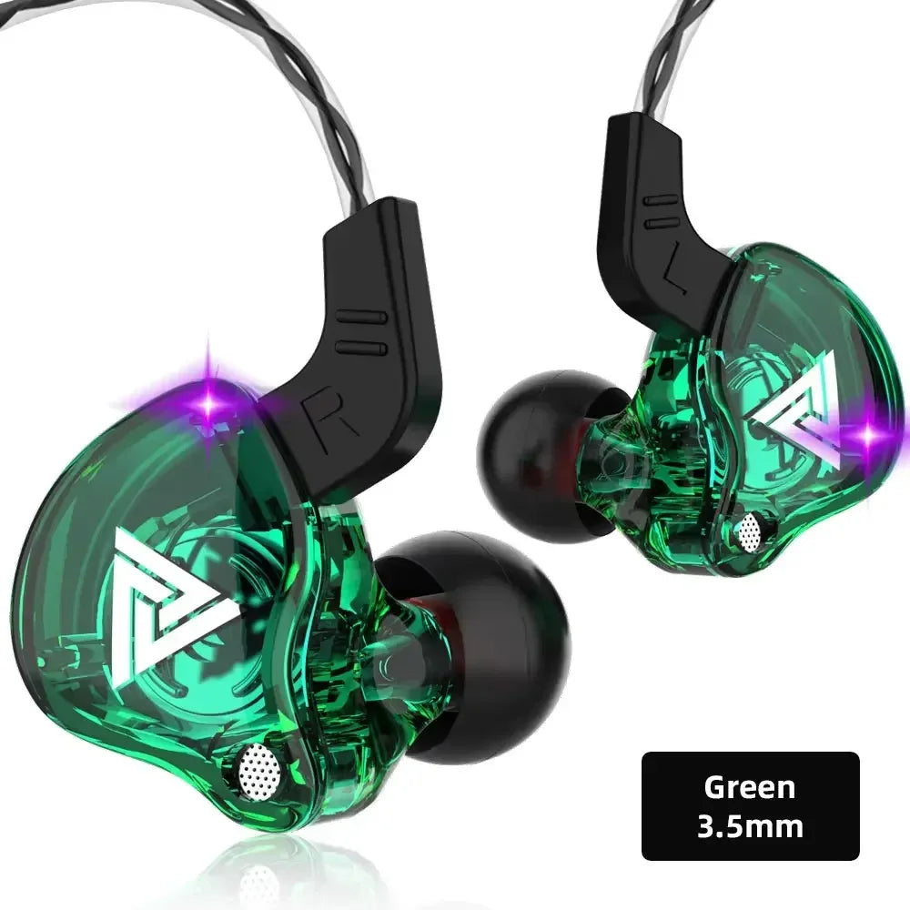 6 Dynamic Driver Wired In-Ear Headphones with Mic by Tidesmit green 3.5mm China Mainland Tidesmit