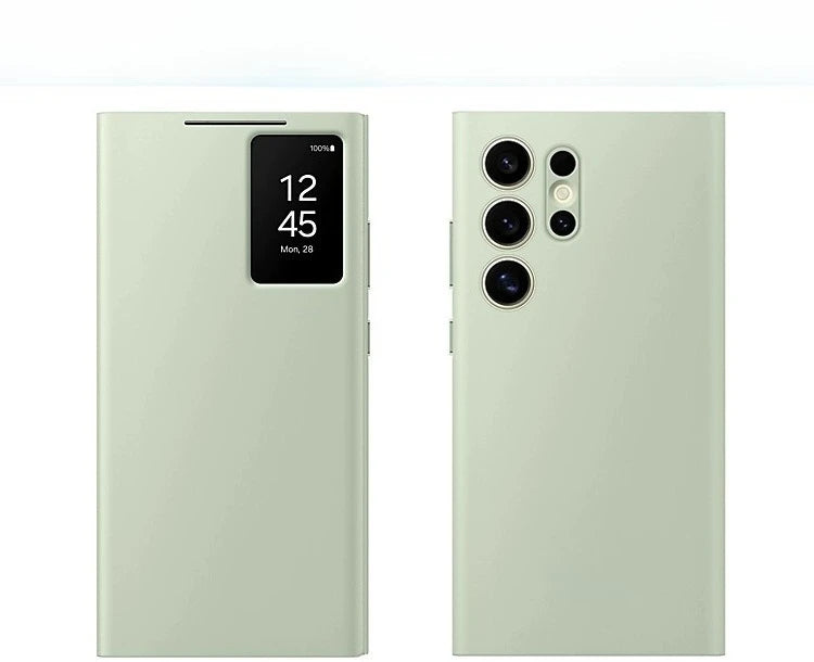 Samsung Galaxy S24 Ultra Smart View Case with Answering Window green For S24 Plus Tidesmit