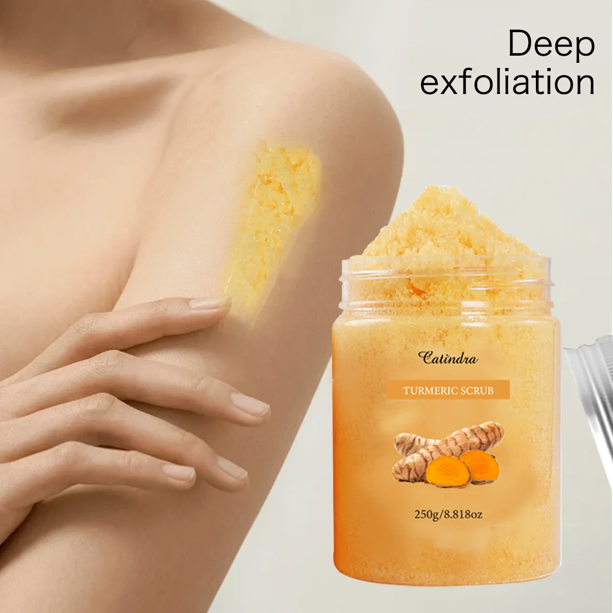Turmeric Body Scrub | Natural Dark Spot Corrector for Radiant Skin Scrubs Treatments Tidesmit