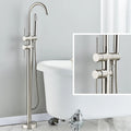 Floor Free Standing Faucet Mixer Single Handle Hot Cold Water Mixer with 360 Rotation Spout with Handshower For Bathtub Shower