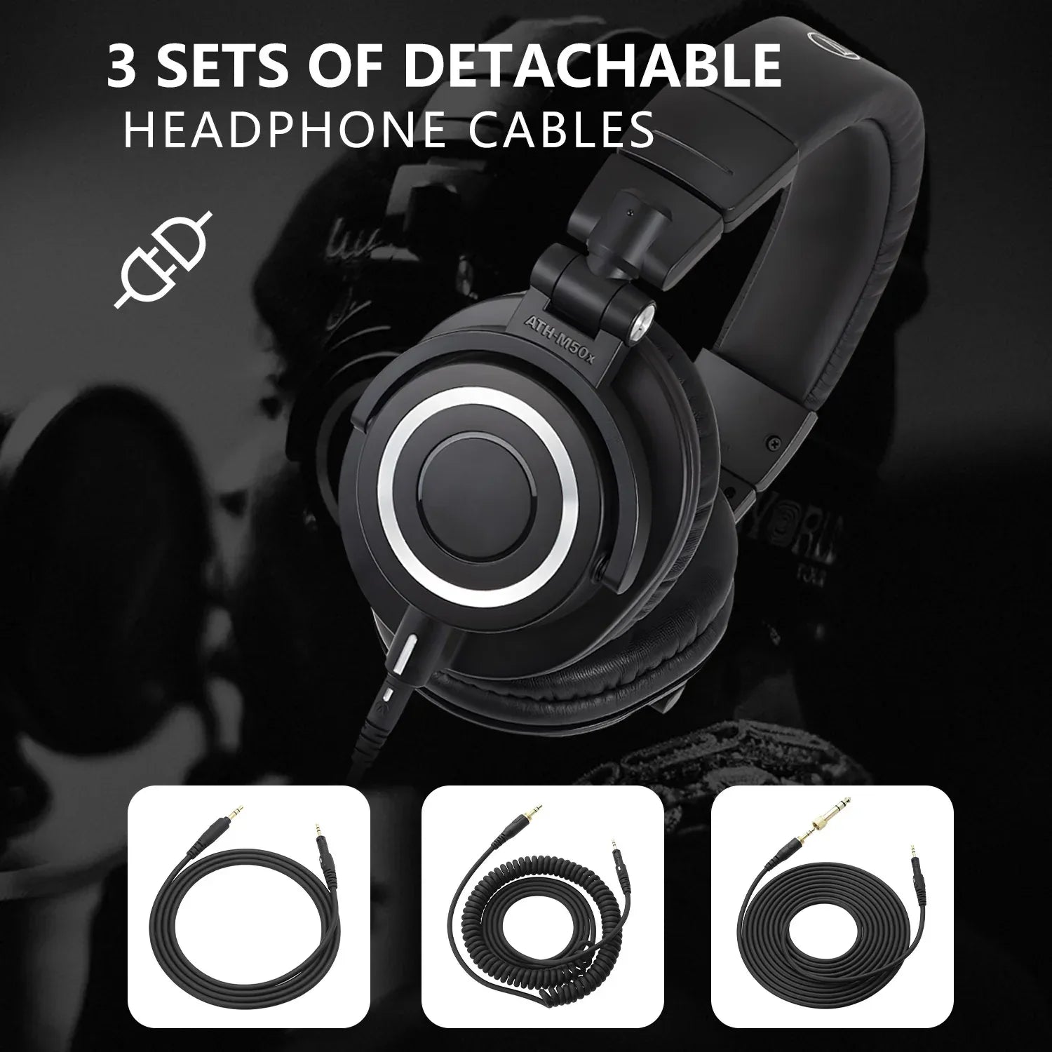 Studio Monitor Headphones with 45mm Drivers by Tidesmit Tidesmit