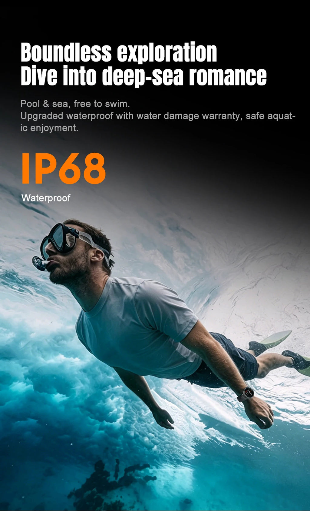 New outdoor GPS path 1.46"100+sport Bluetooth calling Smart Watch IP68 Waterproof Sports Run tracker Outdoors Compass Smartwatch