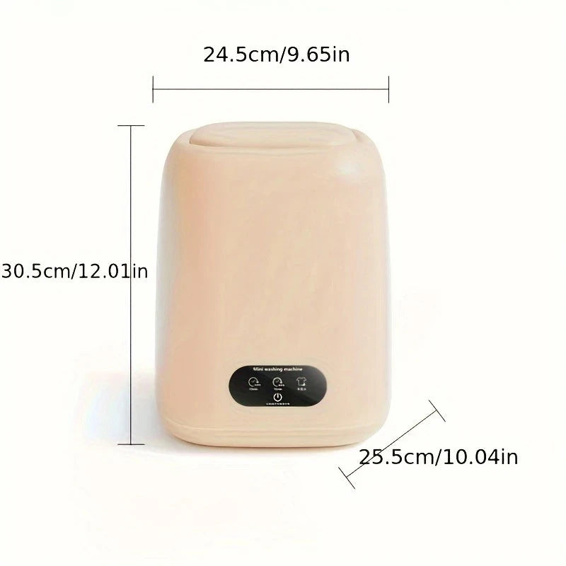Tidesmit portable mini washing machine for underwear and baby clothes showing integrated spin dryer function