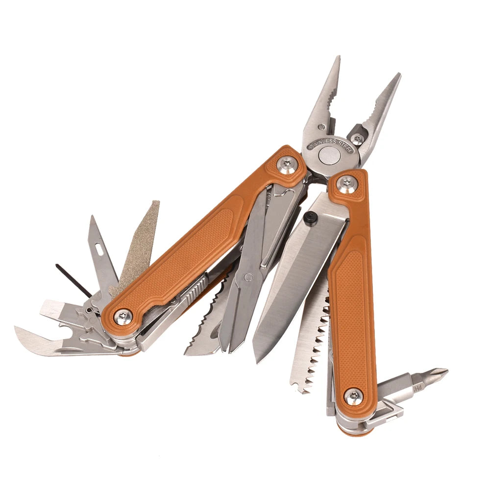 Daicamping DL7 Titanium G10 Stainless Handle Outdoor Camping Folding EDC Multi Tools Pliers Hand Tools Set Multi-tools Kit