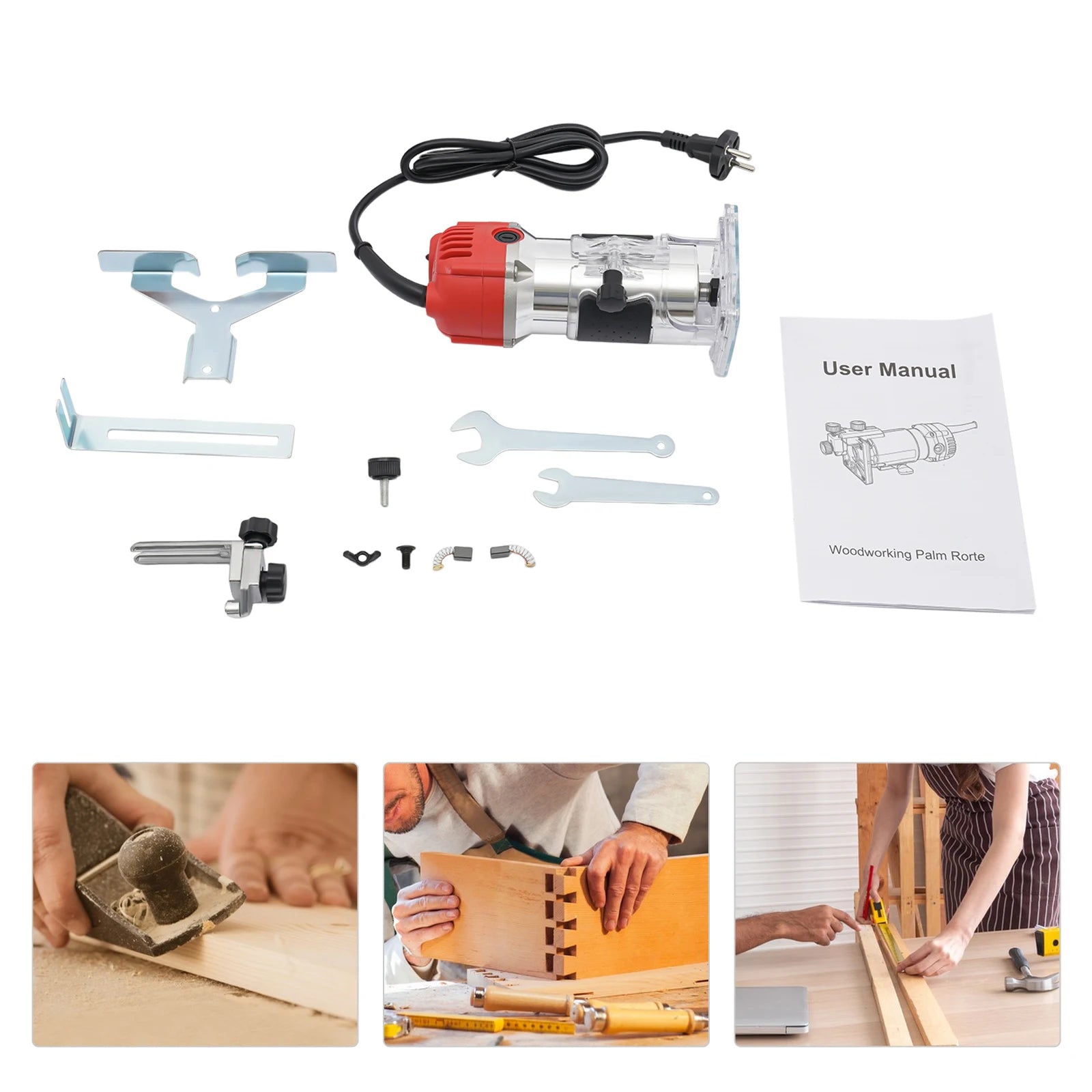 800W Wood Router Machine Woodworking Electric Trimmer Carpenter Power Tools 30000RPM