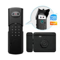 Tuya WiFi APP 3D Face Recognition Fingerprint Smart Lock Waterproof Gate Iron Door RFID Digital Face Recognition Lock For home