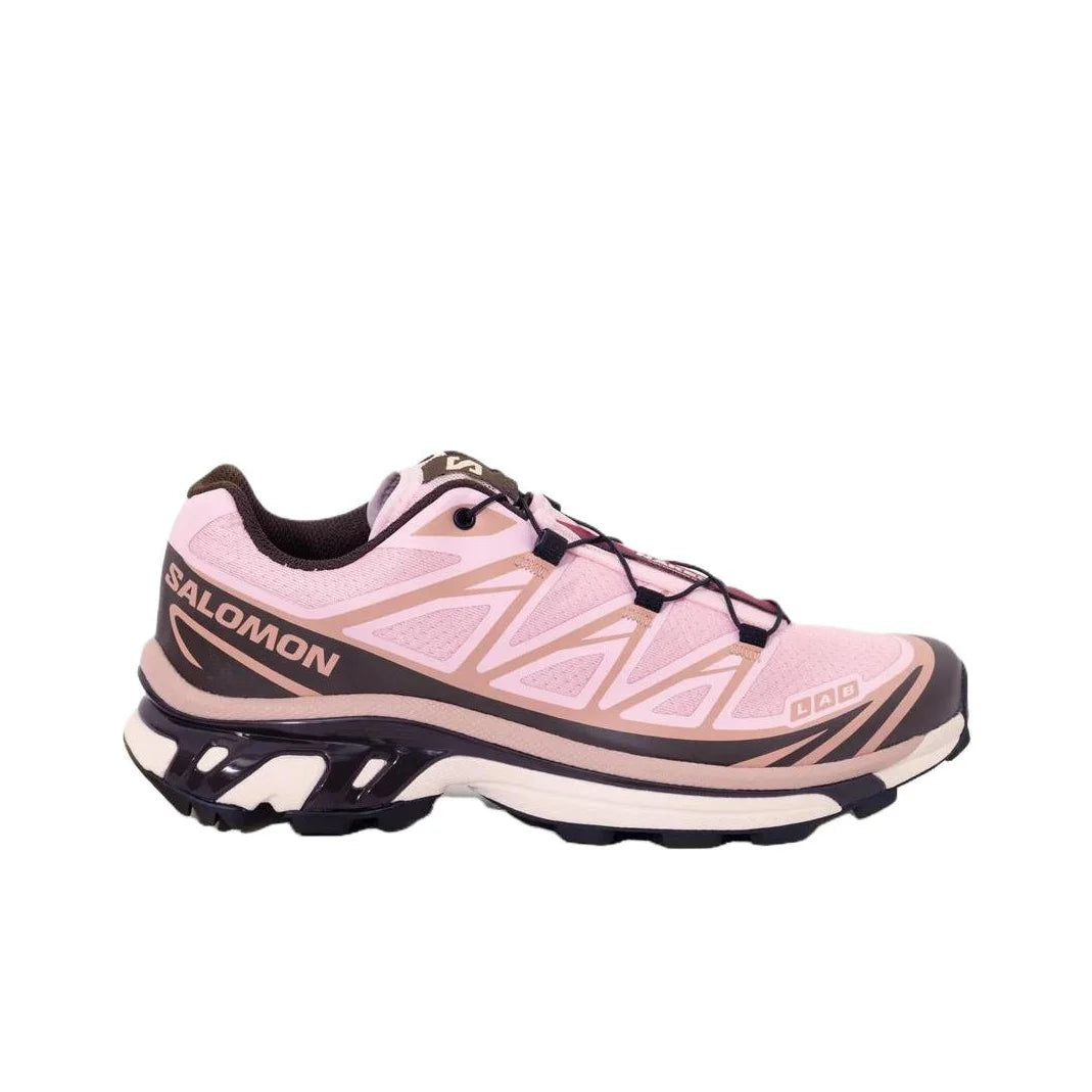 POIZON SALOMON x NAKED Copenhagen XT 6 Soft And Comfortable Mesh Low top Casual Trail Running Shoes Unisex Pink L47951000