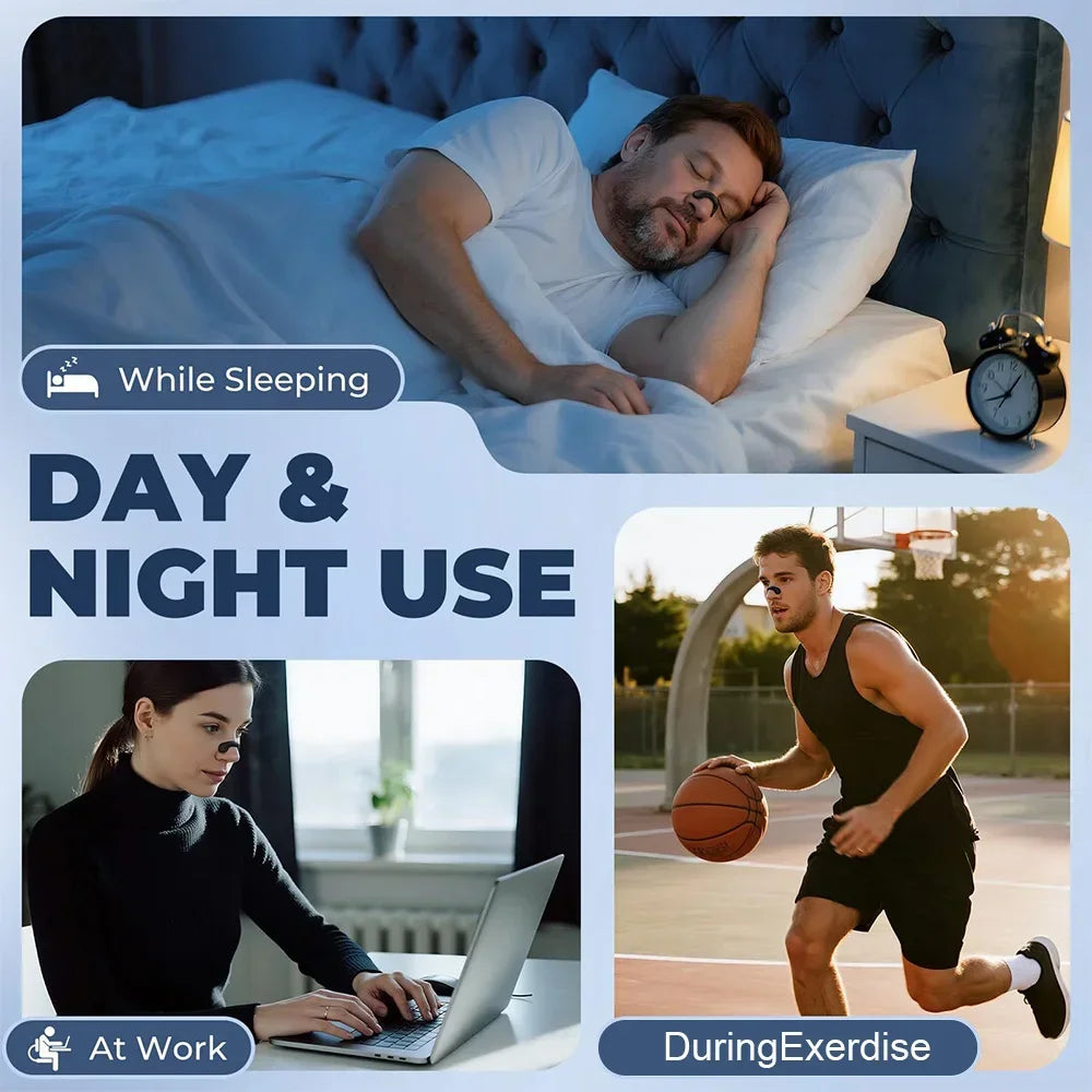 Anti Snoring Nasal Dilator Physical Expansion Nasal Patch Non-Invasive Easier Breath Sleep Aid Anti-Snoring Nasal Strip