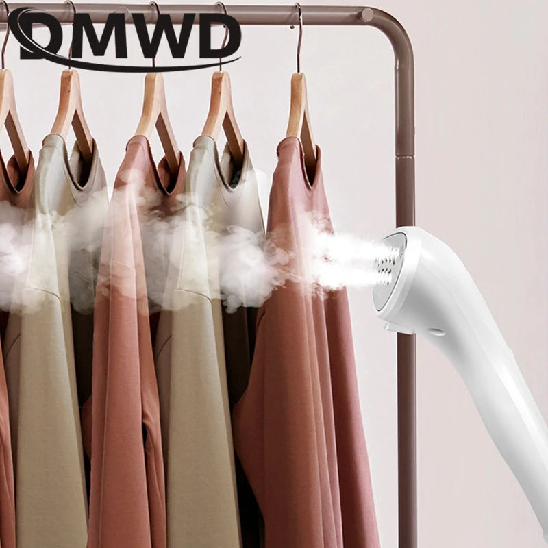Tidesmit 2000W vertical garment steamer showing steam nozzle and adjustable height settings for wrinkle-free clothes