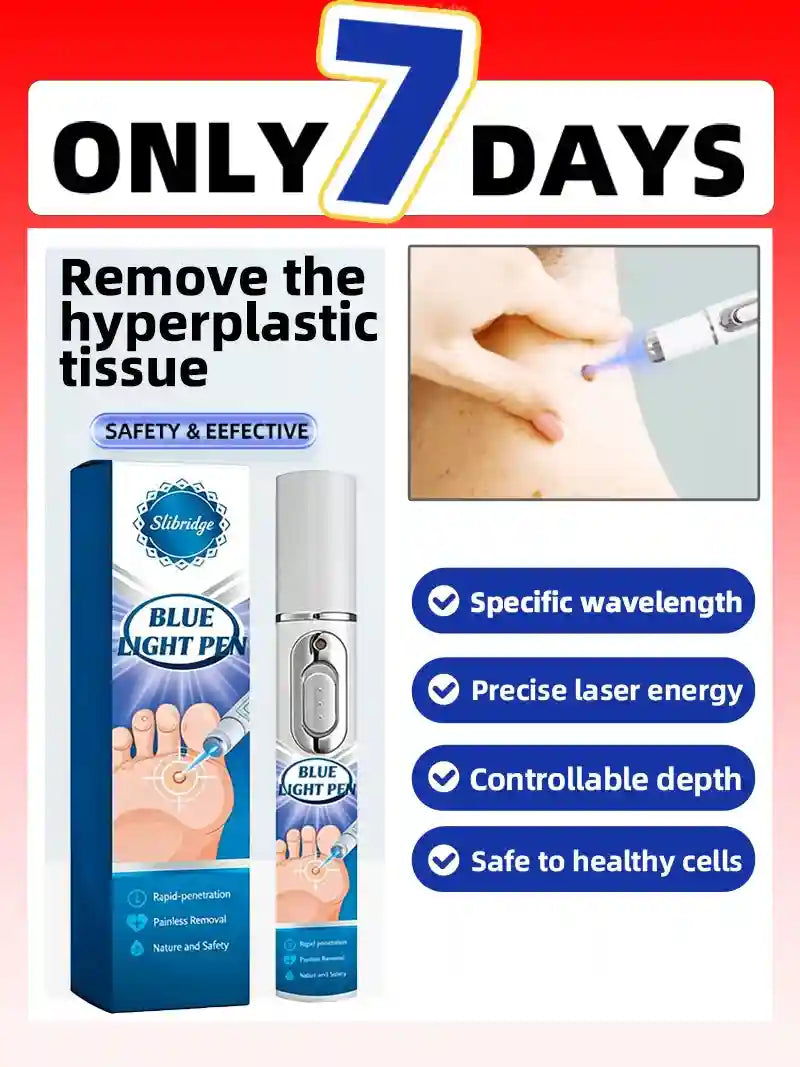 Blue Light Wart Removal Pen - Non-Invasive Skin Care Tool | Tidesmit Lip Care Tidesmit