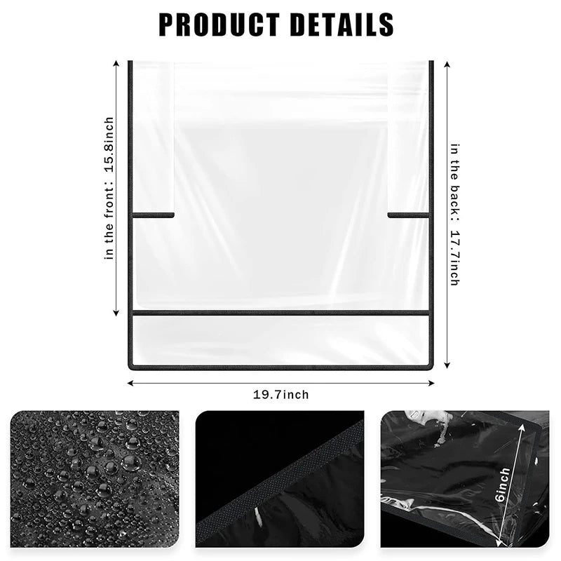 Salon Chair Cover Waterproof Clear PVC Protective Barber Guard Massage Chairs Tidesmit