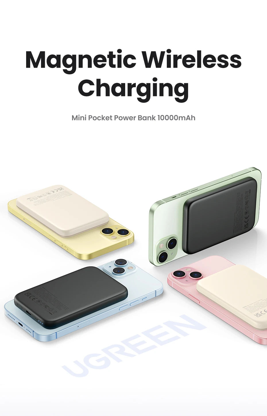 Magnetic Power Bank 10000mAh Portable Wireless Charger - Tidesmit Tidesmit