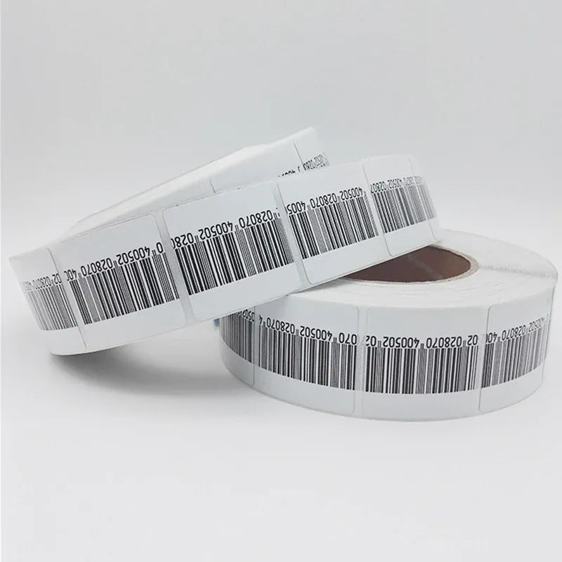 High Sensitivity EAS RF 8.2MHz Soft Label Barcode 3*4cm 4*4cm 1000pcs