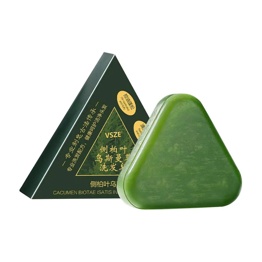 1/2/3/4/5/10pcs Usma Grass Shampoo Bar Natural Herbal Formula Cold-Processed Preserve Plant Essences Hair Care Soap