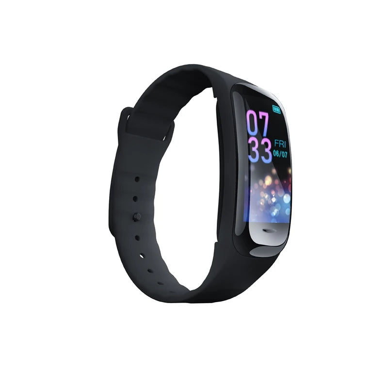 C1 Plus Smart Watch Fitness Tracker Bluetooth Heart Rate Blood Pressure Monitor Step Counting Sports Bracelet for Men Women 2026