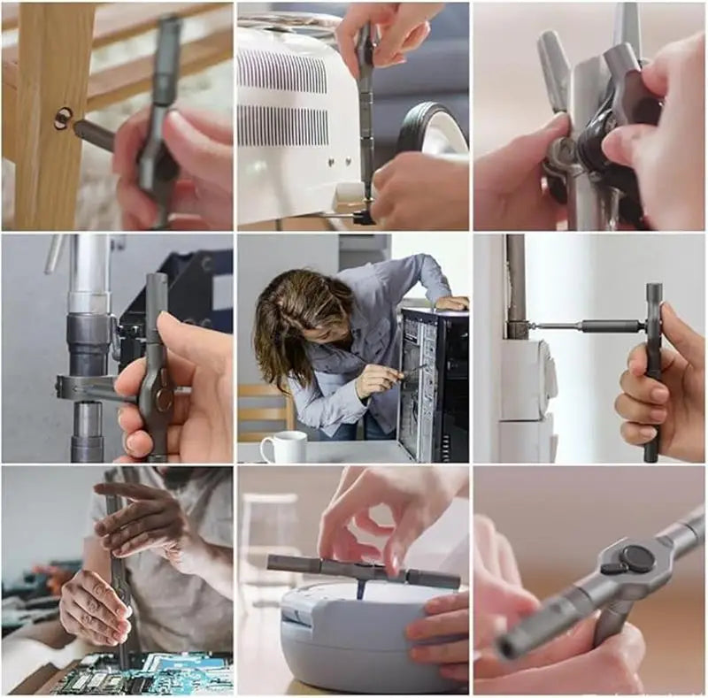 42 in 1 Magnetic Screwdriver Set, Multi Bit Ratchet Driver Portable Repair Tool Kit for Furniture, Computer, Bicycle, DIY