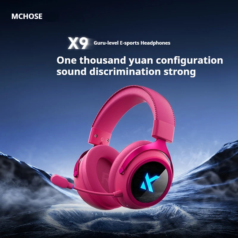 MCHOSE X9 Wireless Headphones - Over-Ear Studio Monitor with Low Latency Tidesmit