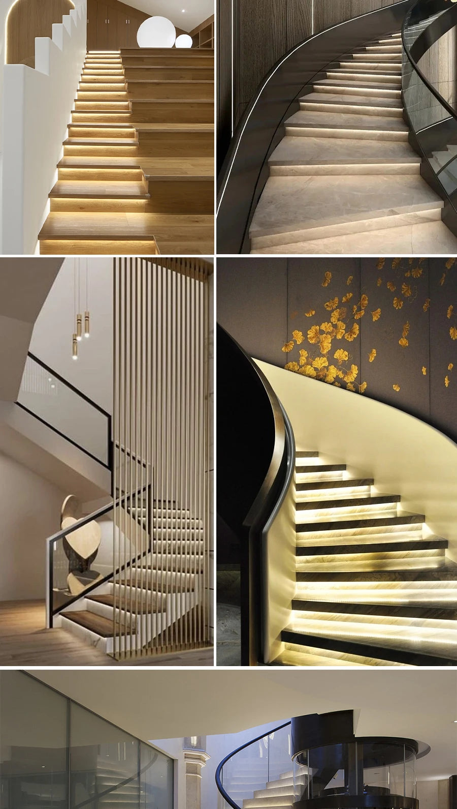 MALIIGAZA LED Stair Light 2PIR Motion Sensor Stair Lighting COB LED Strip Kit For Indoor 1-20 Steps Stairway