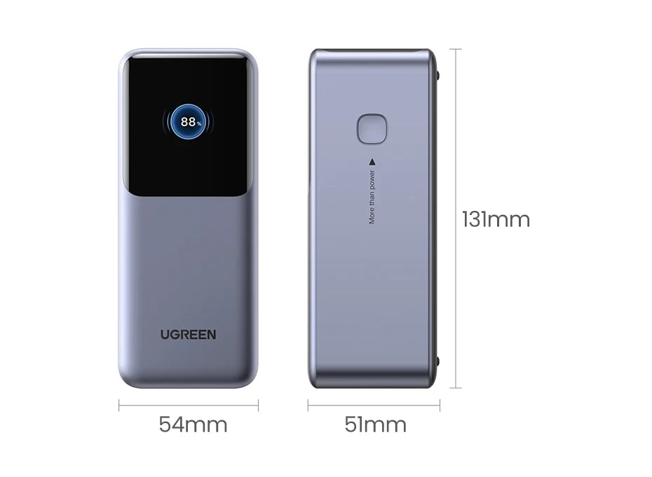 Tidesmit 130W/200W Portable Charger: 20000mAh PD Power Delivery Battery Tidesmit