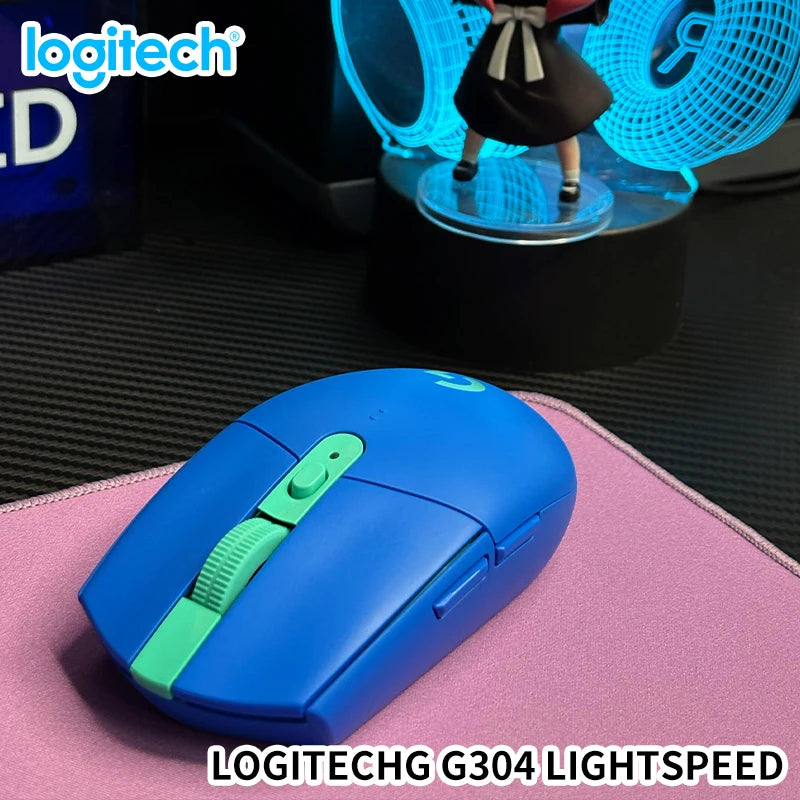 Logitech G304 LIGHTSPEED Wireless Mouse Game Mouse Lightweight and Portable  Light speed PC Gamer Same Model No Driver Vers