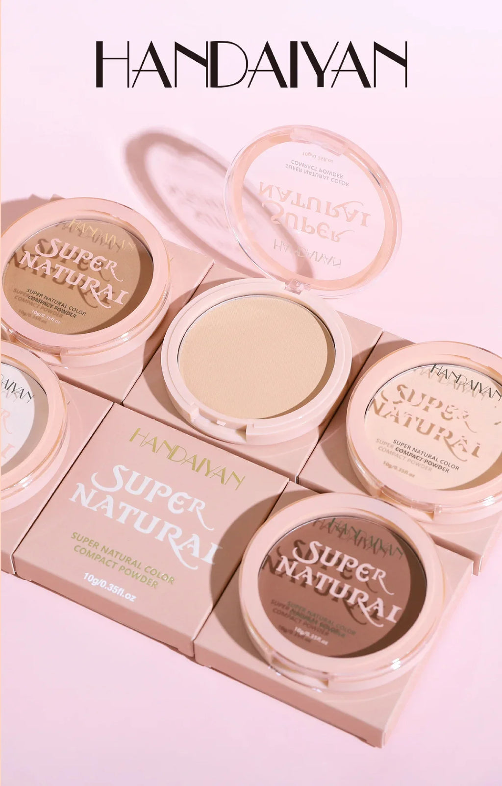 Tidesmit 8 colors matte pressed powder for oil control and full coverage face makeup texture close-up